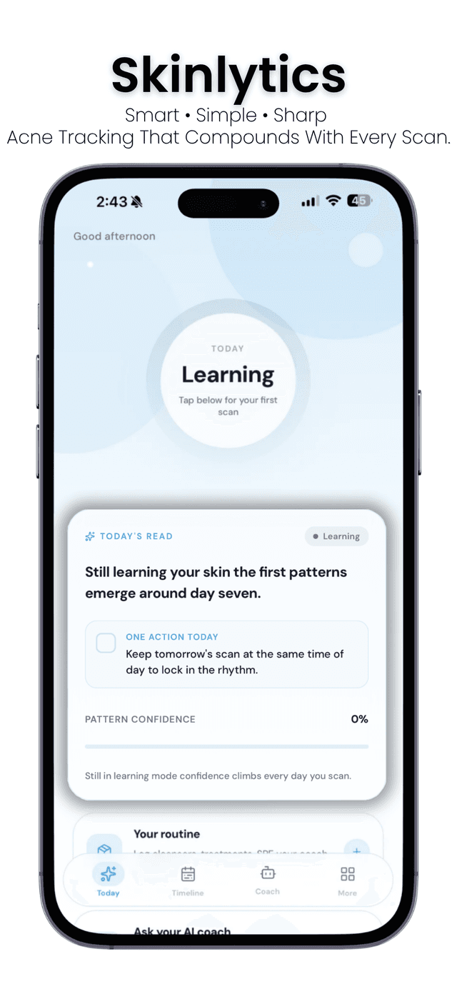 Skinlytics app dashboard